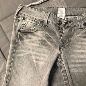 Grey True Religion Jeans, Size 31